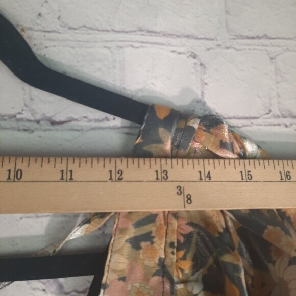 Altar'd State Whimsical babydoll Satin Floral Blouse - Picture 4 of 11